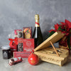 Yuletide Champagne & Snack Basket from Montreal Baskets - Montreal Delivery